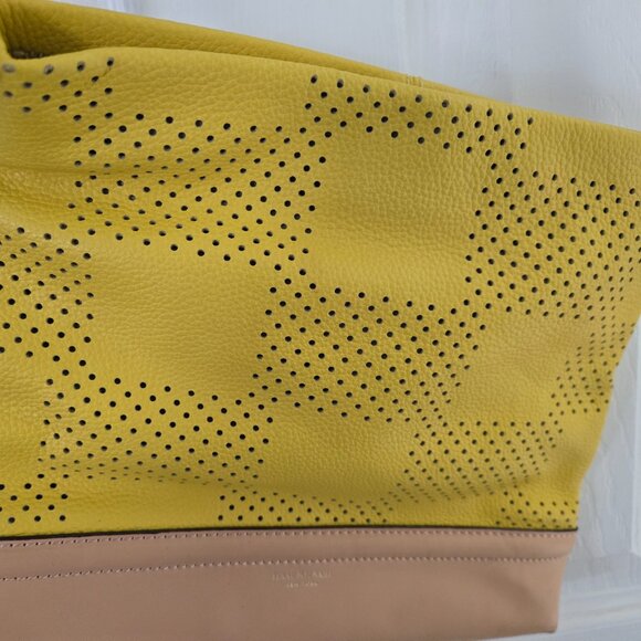 NWOT Isaac Mitrahi yellow crossbody bag - Picture 3 of 6